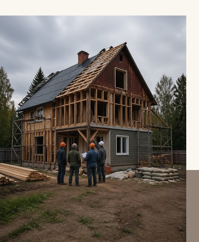 Реконструкция дачного дома в Орле под ключ с проектом