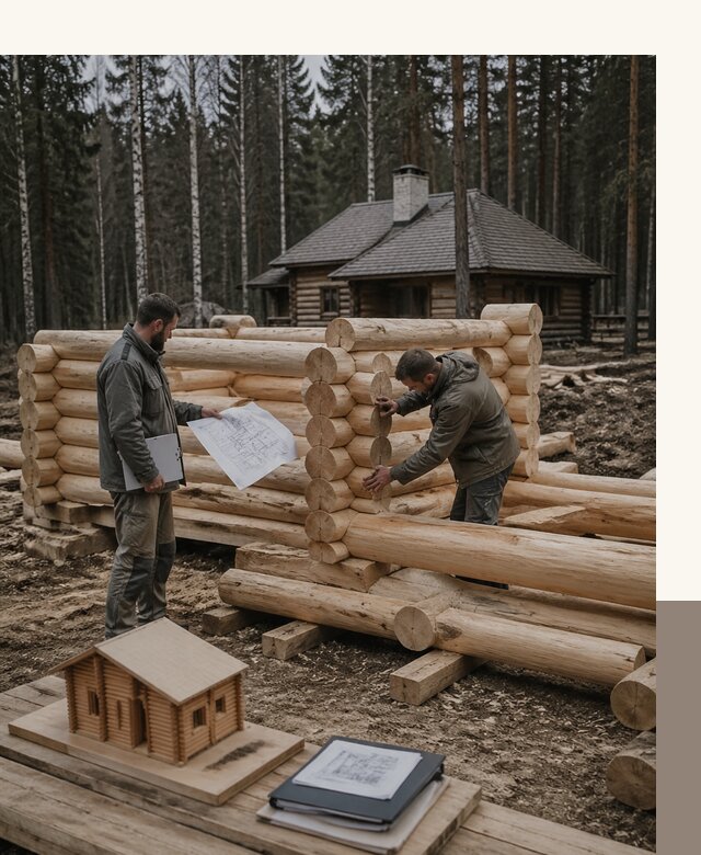 Проектирование и строительство домов из бревна в Орле